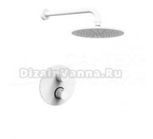 Душевой комплект Paffoni Light KITLIQ013BO С ВНУТРЕННЕЙ ЧАСТЬЮ, белый матовый