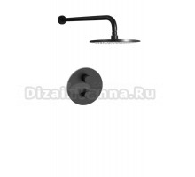 Душевой комплект Paffoni Light KITLIQ013NO С ВНУТРЕННЕЙ ЧАСТЬЮ, черный матовый