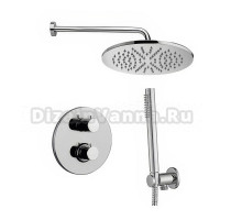 Душевой комплект Paffoni Light KITLIQ018CRKING С ВНУТРЕННЕЙ ЧАСТЬЮ, хром