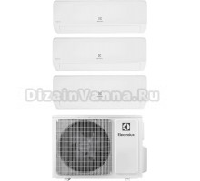 Мультисплит-система Electrolux Super Match ERP R32 EACO/I-28 FMI-4/N8_ERP на три комнаты (20 м2 + 25 м2 + 35 м2)