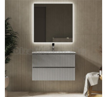 Мебель для ванной комнаты Raval Coste 80 подвесная, 2 ящика, светло-серая