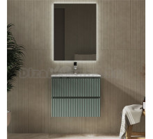 Мебель для ванной комнаты Raval Coste 60 подвесная, 2 ящика, зеленая