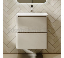 Тумба под раковину без столешницы Raval Welto 60 подвесная, 2 ящика, светло-коричневая