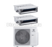 Мультисплит-система Electrolux Super Match ERP R32 EACO/I-36 FMI-4/N8_ERP на две комнаты (35 м2 + 70 м2), канального типа
