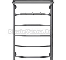 Полотенцесушитель электрический Secado Агата 1 КСП 80x50, графит, L