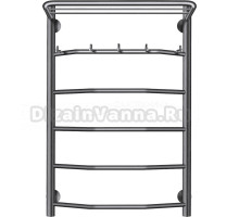 Полотенцесушитель электрический Secado Агата 1 КСП 80x50, графит, R