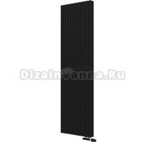 Радиатор стальной KZTO Quadrum 30 V 2 1750-12 U 12 секций, черный матовый муар