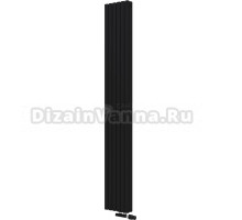 Радиатор стальной KZTO Quadrum 30 V 2 1750-6 U 6 секций, структурный шелк черный