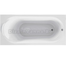 Акриловая ванна МЕТАКАМ Grace 150x70 см, пристенная, белая, с каркасом, с экраном