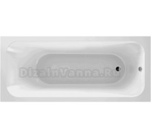 Акриловая ванна МЕТАКАМ Strict 160x70 см, пристенная, белая, с каркасом, с экраном