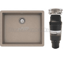 Комплект Мойка Schock Brooklyn 60 Cristalite саббиа + Измельчитель Bone Crusher BC 910-SL-Slim Line