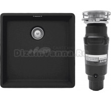 Комплект Мойка Schock Brooklyn 700785U 50 Cristalite оникс + Измельчитель Bone Crusher BC 910-SL-Slim Line