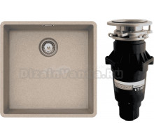 Комплект Мойка Schock Brooklyn 700894U 50 Cristalite саббиа + Измельчитель Bone Crusher BC 810-SL Slim Line