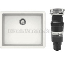 Комплект Мойка Schock Brooklyn 700992U 60 Cristalite альпина + Измельчитель Bone Crusher BC 910-SL-Slim Line