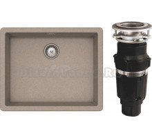 Комплект Мойка Schock Brooklyn 700995U 60 Cristalite саббиа + Измельчитель Bone Crusher BC 610-AS