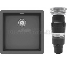 Комплект Мойка Schock Brooklyn 701063U 50 Cristalite баварский камень + Измельчитель Bone Crusher BC 910-SL-Slim Line