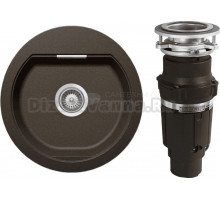 Комплект Мойка Schock Calypso 45 Cristadur бронза + Измельчитель Bone Crusher BC 610-AS