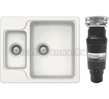 Комплект Мойка Schock Cambridge 60 Cristalite альпина + Измельчитель Bone Crusher BC 910-SL-Slim Line