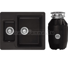 Комплект Мойка Schock Cambridge 60 Cristalite оникс + Измельчитель Bone Crusher BC 810-AS