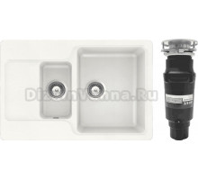 Комплект Мойка Schock Cambridge 60D Cristalite альпина + Измельчитель Bone Crusher BC 910-SL-Slim Line