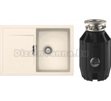 Комплект Мойка Schock Eton 45D Cristadur магнолия + Измельчитель Bone Crusher BC 910-AS