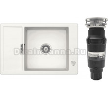 Комплект Мойка Schock Eton 60D Small Cristadur поларис + Измельчитель Bone Crusher BC 910-SL-Slim Line