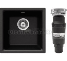 Комплект Мойка Schock Euro 40 (N-100) Cristalite оникс + Измельчитель Bone Crusher BC 910-SL-Slim Line