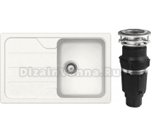 Комплект Мойка Schock Formhaus 45 D Cristalite альпина + Измельчитель Bone Crusher BC 610-AS