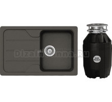 Комплект Мойка Schock Formhaus 45 D Cristalite баварский камень + Измельчитель Bone Crusher BC 810-AS