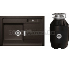 Комплект Мойка Schock Grando 90 Cristadur бронза + Измельчитель Bone Crusher BC 810-AS