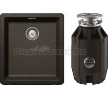 Комплект Мойка Schock Greenwich 45 Cristadur бронза + Измельчитель Bone Crusher BC 910-AS