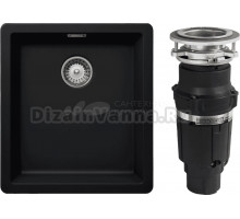 Комплект Мойка Schock Greenwich 700895U 45 Cristadur пуро + Измельчитель Bone Crusher BC 610-AS