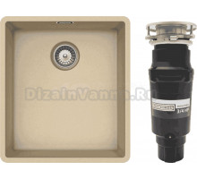 Комплект Мойка Schock Greenwich 700900U 45 Cristadur аворио + Измельчитель Bone Crusher BC 910-SL-Slim Line