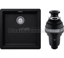 Комплект Мойка Schock Greenwich 700909 50 Cristadur пуро + Измельчитель Bone Crusher BC 1000-AS