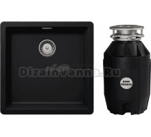 Комплект Мойка Schock Greenwich 700909U 50 Cristadur пуро + Измельчитель Bone Crusher BC 810-AS