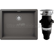 Комплект Мойка Schock Greenwich 701039U 60 Cristadur серебристый камень + Измельчитель Bone Crusher BC 810-SL Slim Line