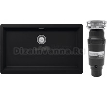 Комплект Мойка Schock Greenwich 701043U 80 Cristadur пуро + Измельчитель Bone Crusher BC 910-SL-Slim Line