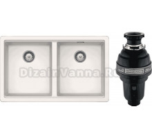 Комплект Мойка Schock Greenwich 80-2 Cristadur поларис + Измельчитель Bone Crusher BC 1000-AS