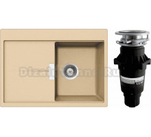 Комплект Мойка Schock Horizont 40D Small (D-100S) Cristadur аворио + Измельчитель Bone Crusher BC 810-SL Slim Line