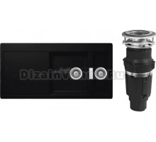 Комплект Мойка Schock Horizont 60D (D-150) Cristadur пуро + Измельчитель Bone Crusher BC 610-AS