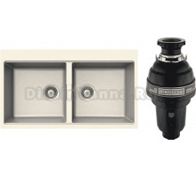 Комплект Мойка Schock Horizont 90 (N-200) Cristadur магнолия + Измельчитель Bone Crusher BC 1000-AS