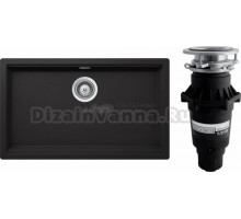 Комплект Мойка Schock Lahti 701050U 80 Cristalite неро + Измельчитель Bone Crusher BC 810-SL Slim Line