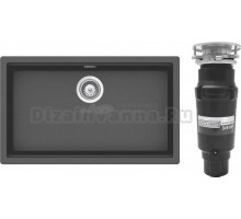 Комплект Мойка Schock Lahti 701052U 80 Cristalite баварский камень + Измельчитель Bone Crusher BC 910-SL-Slim Line