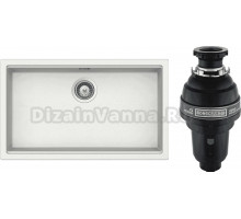 Комплект Мойка Schock Lahti 80 Cristalite альпина + Измельчитель Bone Crusher BC 1000-AS