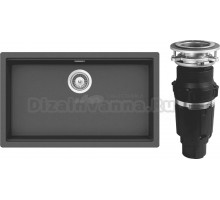 Комплект Мойка Schock Lahti 80 Cristalite баварский камень + Измельчитель Bone Crusher BC 610-AS