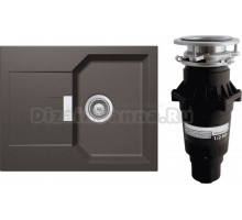 Комплект Мойка Schock Manhattan 40D Cristalite инка + Измельчитель Bone Crusher BC 810-SL Slim Line