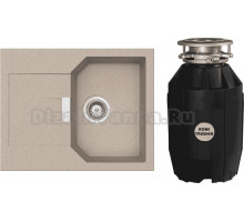 Комплект Мойка Schock Manhattan 40D Cristalite саббиа + Измельчитель Bone Crusher BC 810-AS