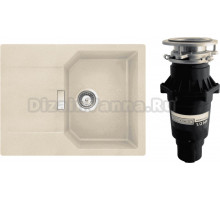 Комплект Мойка Schock Manhattan 45D Cristalite эверест + Измельчитель Bone Crusher BC 810-SL Slim Line