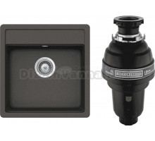 Комплект Мойка Schock Nemo 50 (N-100S) Cristalite баварский камень + Измельчитель Bone Crusher BC 1000-AS