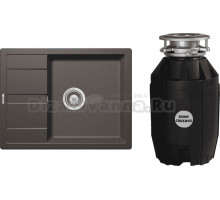 Комплект Мойка Schock Optima 50D Cristalite инка + Измельчитель Bone Crusher BC 810-AS